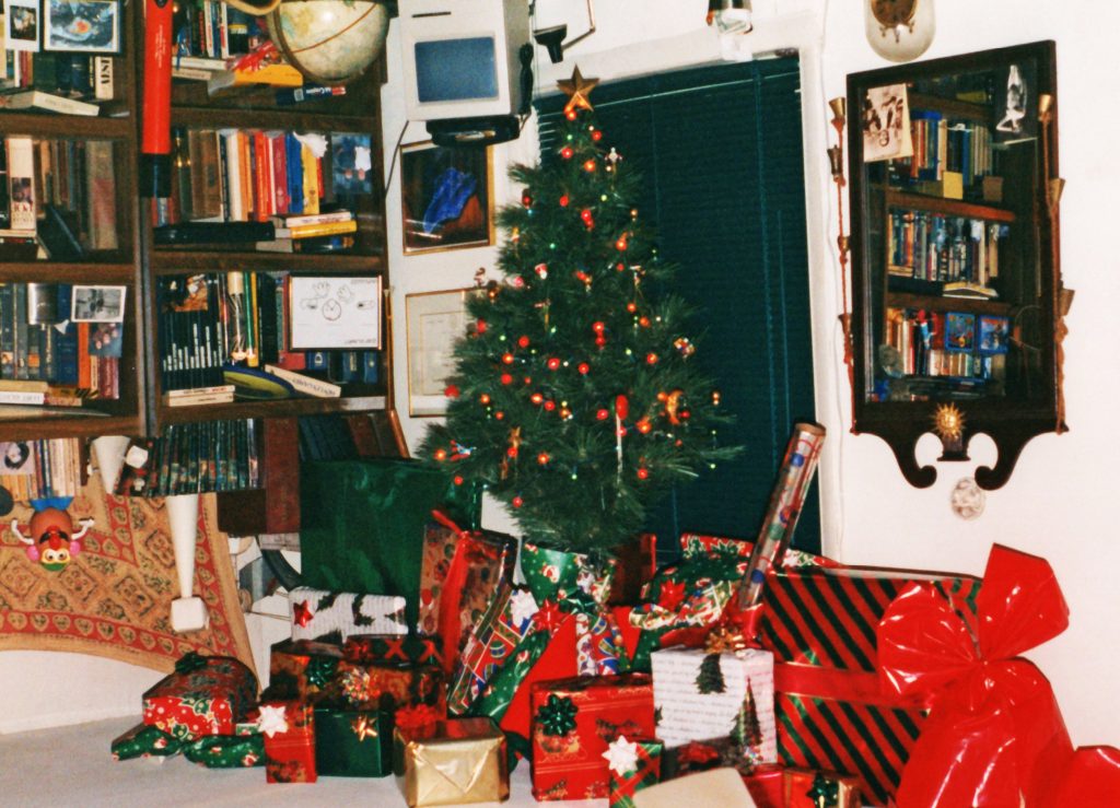 upside down christmas tree ceiling